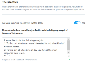 Twitter のデータ利用についての質問